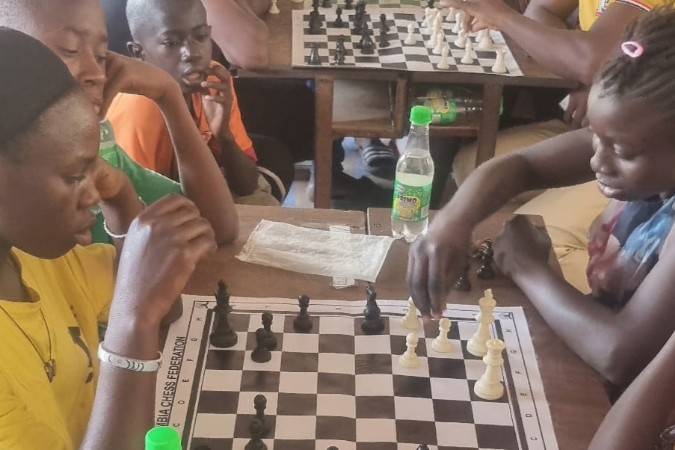 Schachwettbewerb in Kafuta